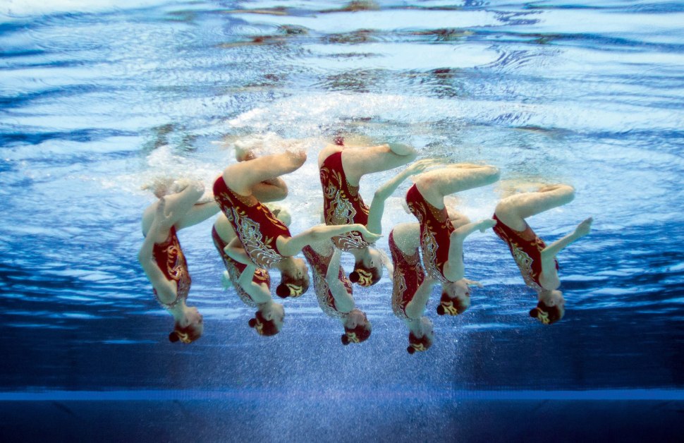 Синхронистки Лондон 2012 под водой