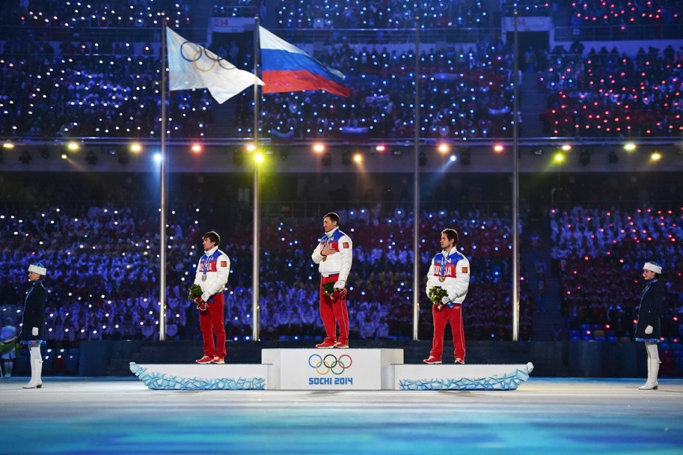 Награждение на Олимпиаде 2014 в Сочи