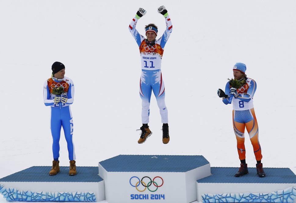 Спортсмен на предесале