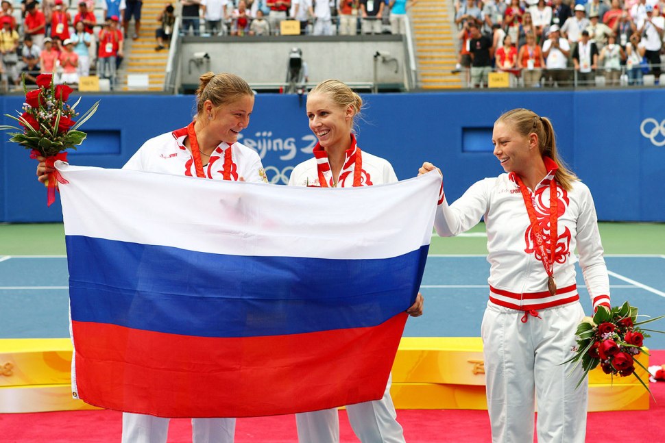 Олимпиада 2008 теннис Дементьева Сафина