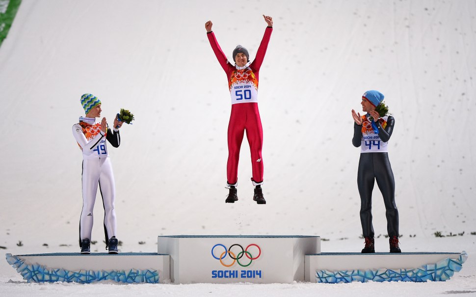 Спортсмен на предесале