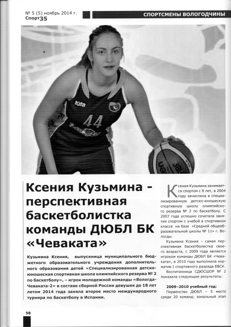 Анойкина Наталья баскетбол