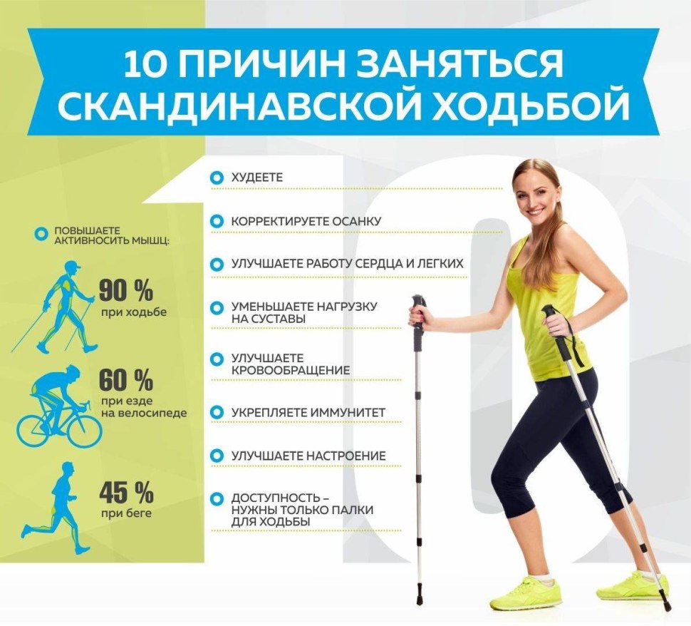 Скандинавская ходьба с палками техника ходьбы
