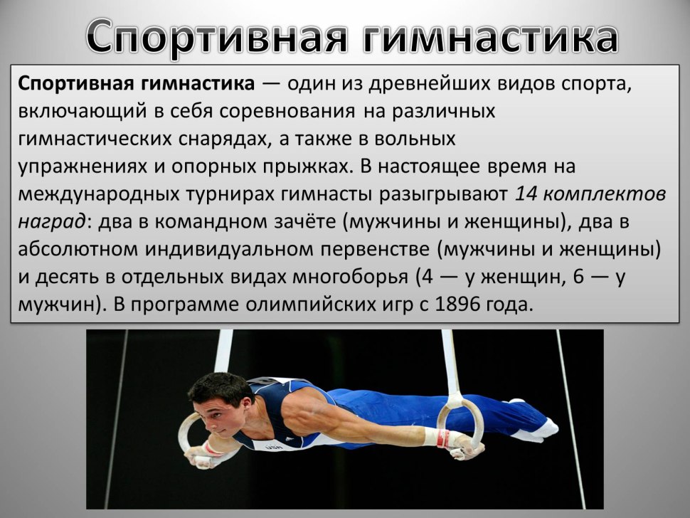 Спортивная гимнастика презентация