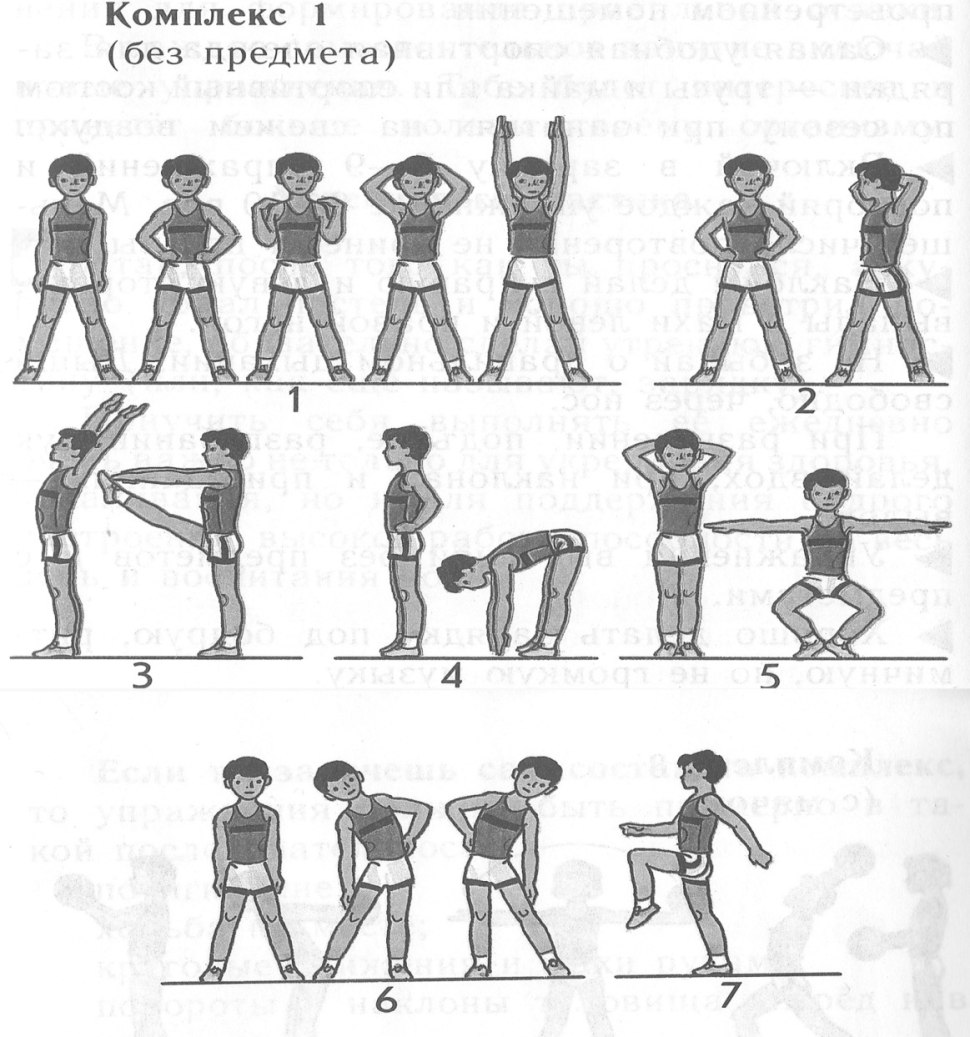 Комплекс упражнений в гимнастике по физ Ре