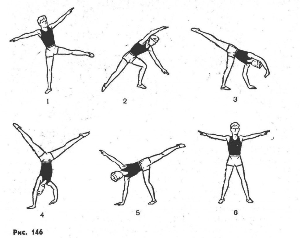 Техника выполнения гимнастических элементов