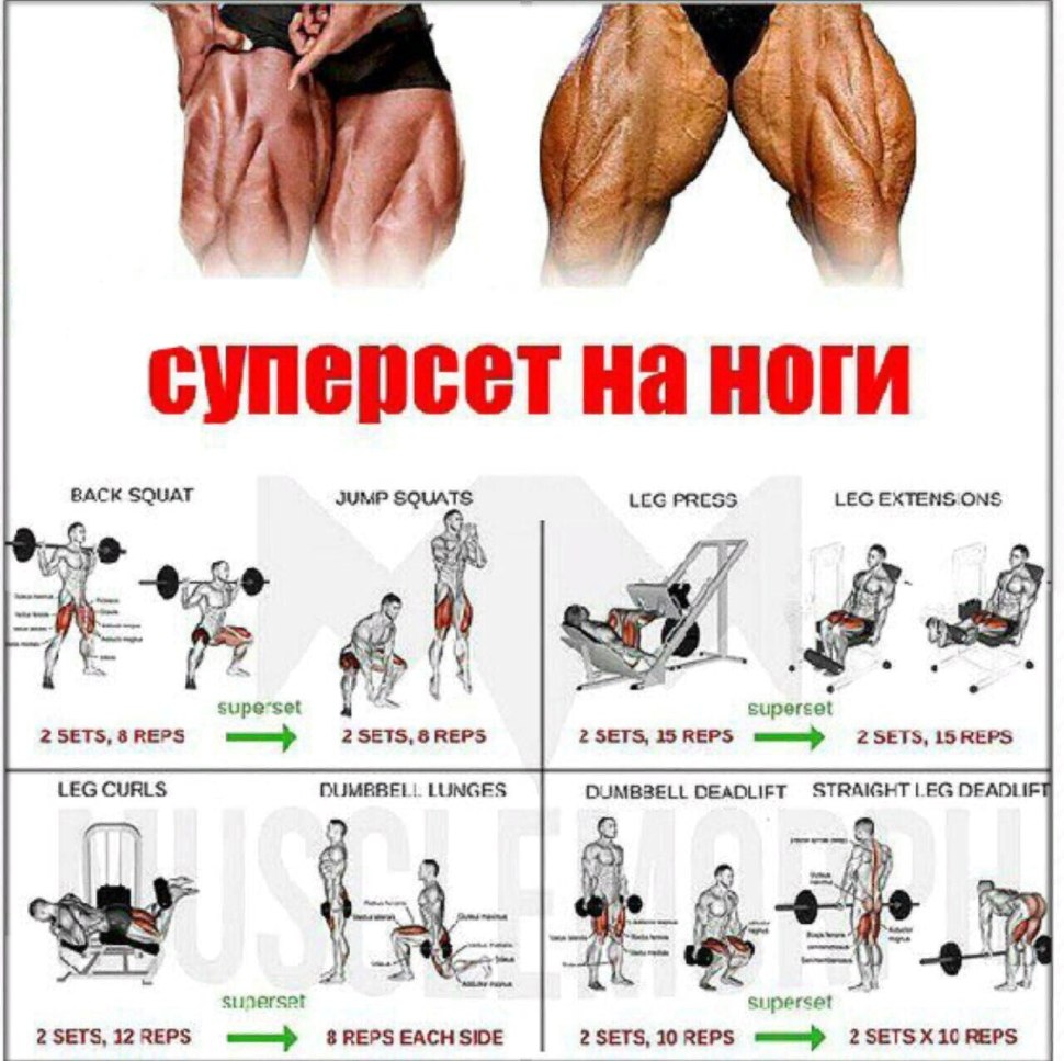 Суперсет бицепс трицепс