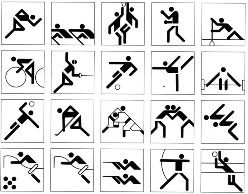 Munich 1972 Sports pictograms