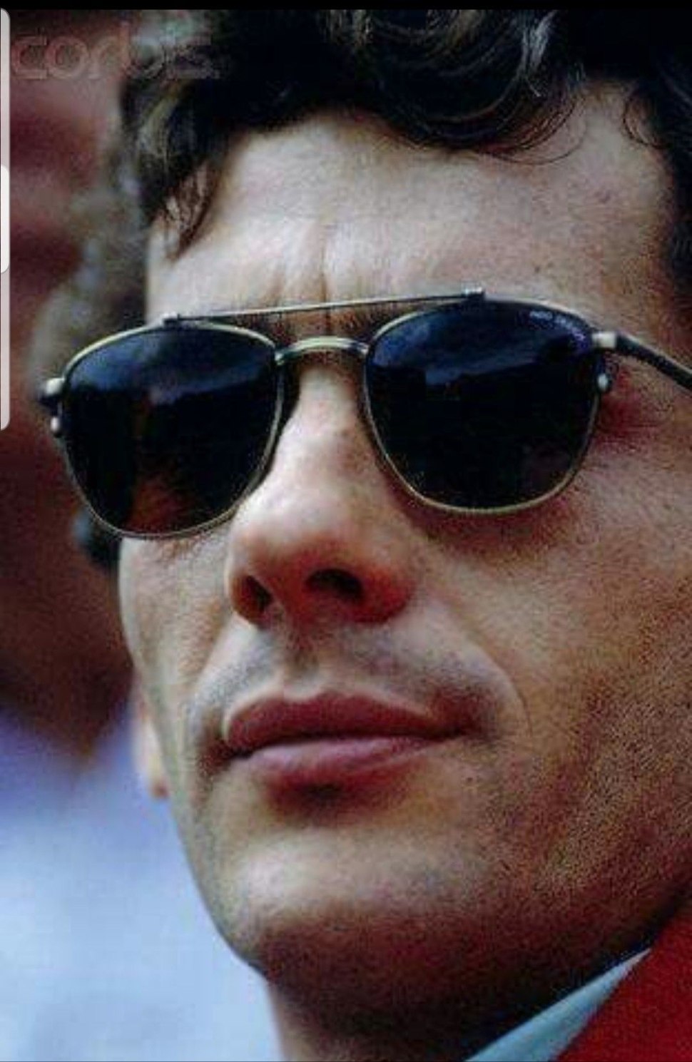 Ayrton Senna в очках