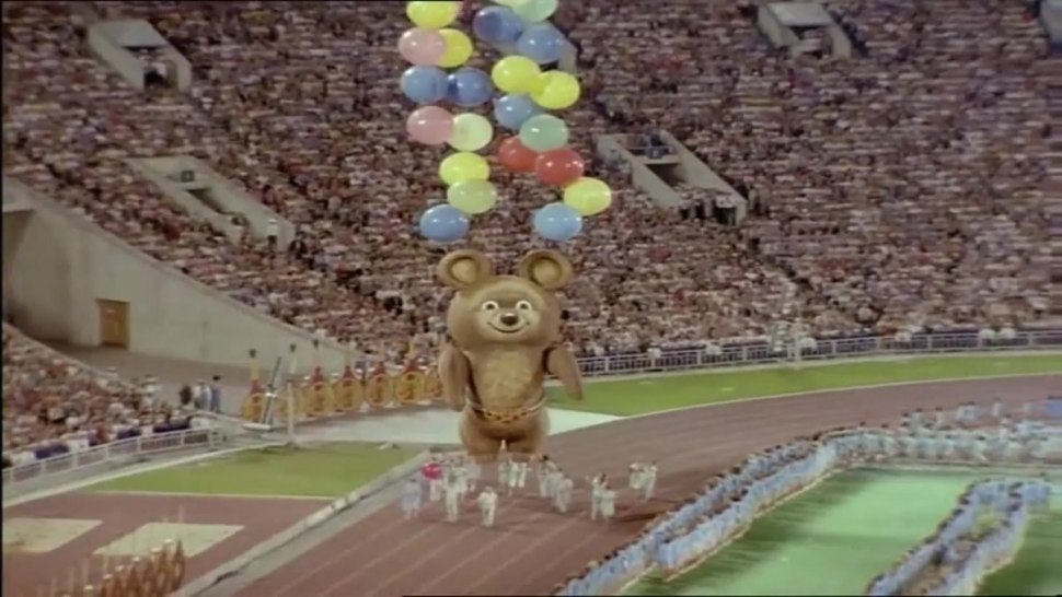 Олимпийский мишка 1980 Лужники