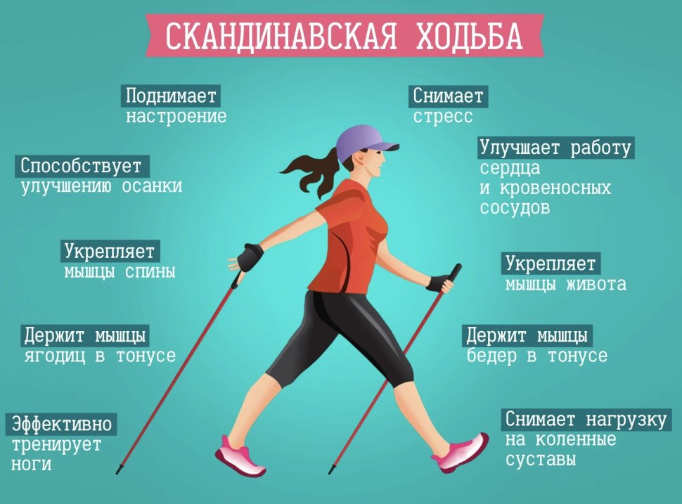 Ходьба со скандинавскими палками методика