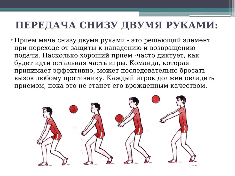 Ошибки при приеме мяча снизу в волейболе