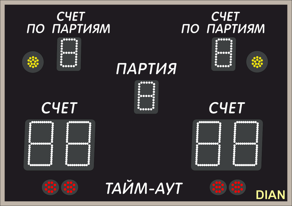Табло для игры в волейбол