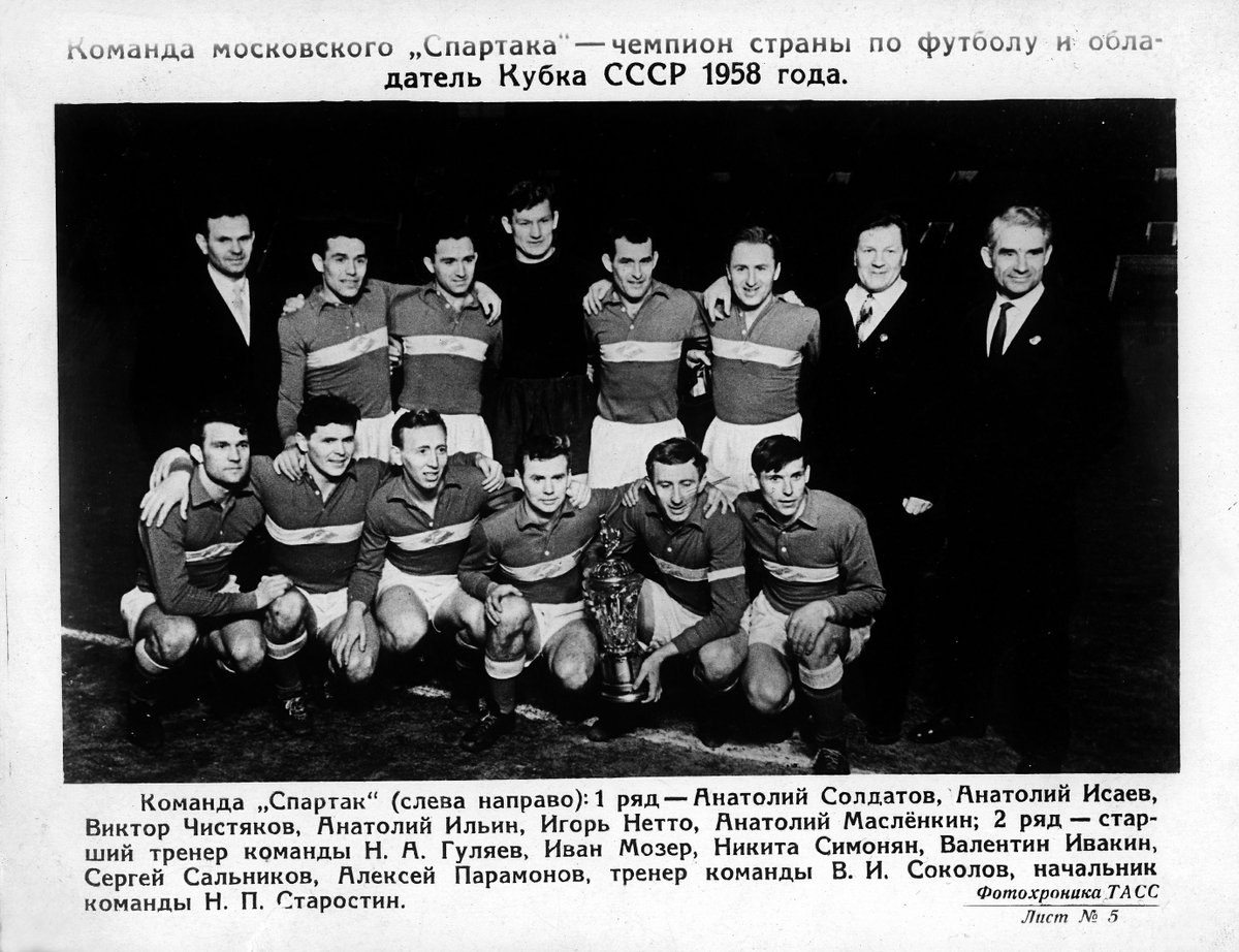 Список чемпионов ссср. Сборная СССР по футболу состав 1958.