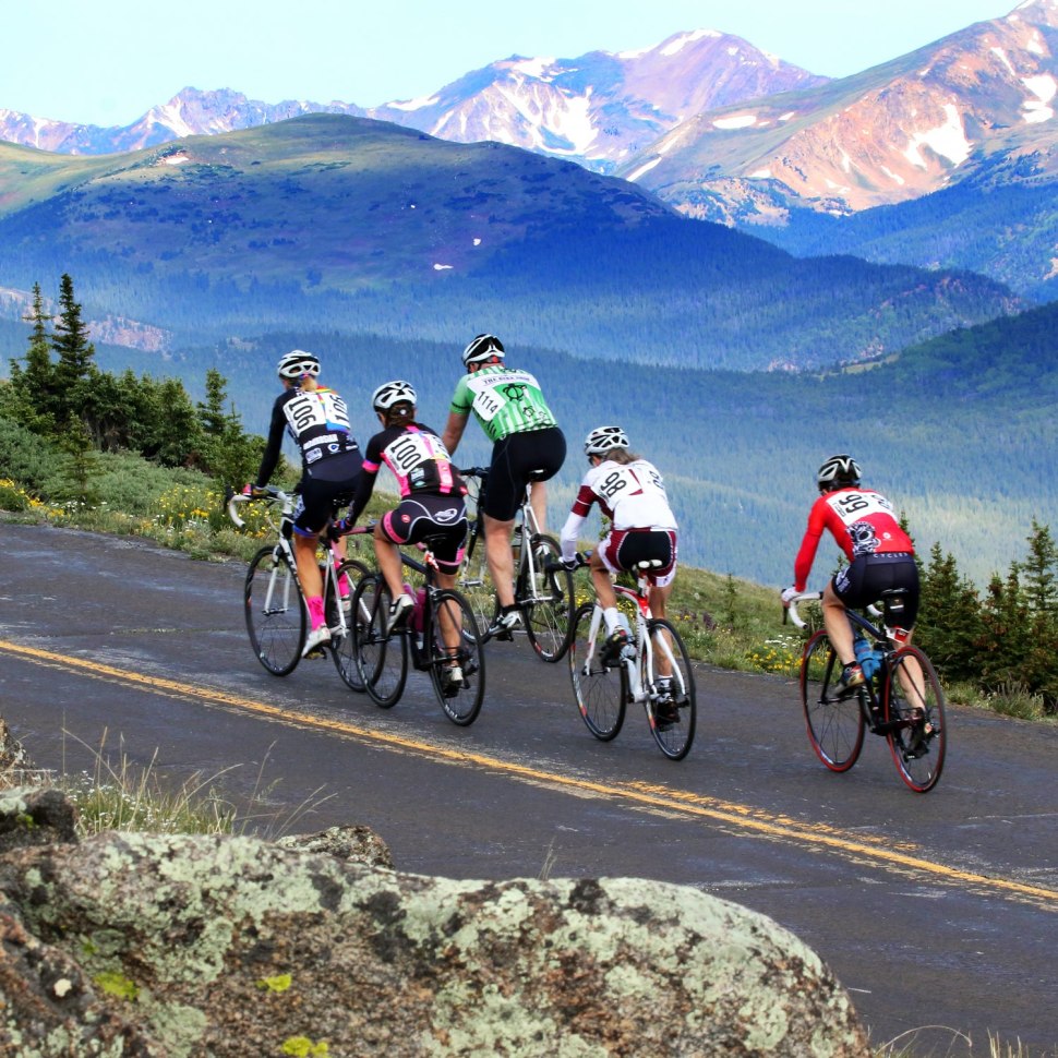 Hill and cyclist