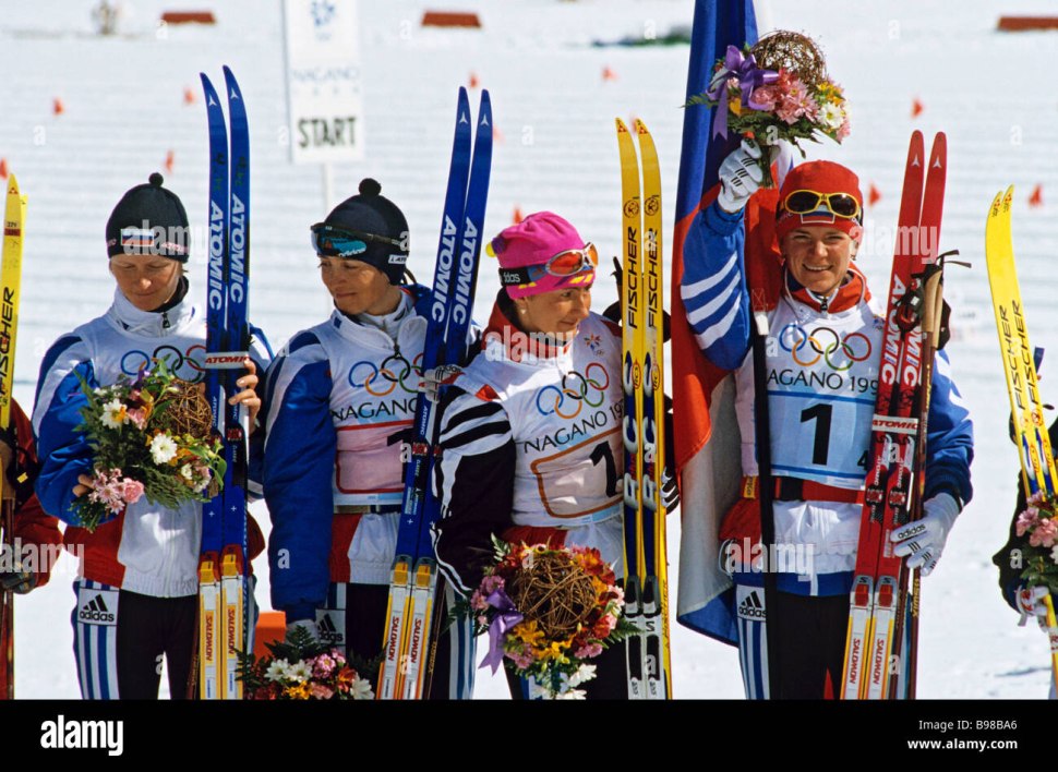 Елена Вяльбе Нагано 1998